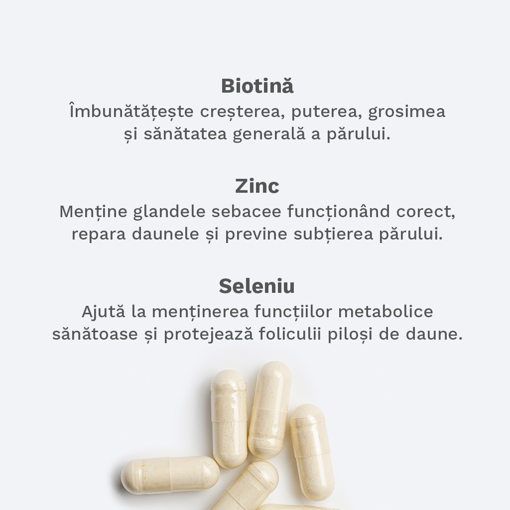 Vitamine pentru Păr Sănătos - Stoc 3 Luni