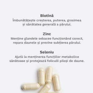Vitamine pentru Păr Sănătos - Stoc 3 Luni