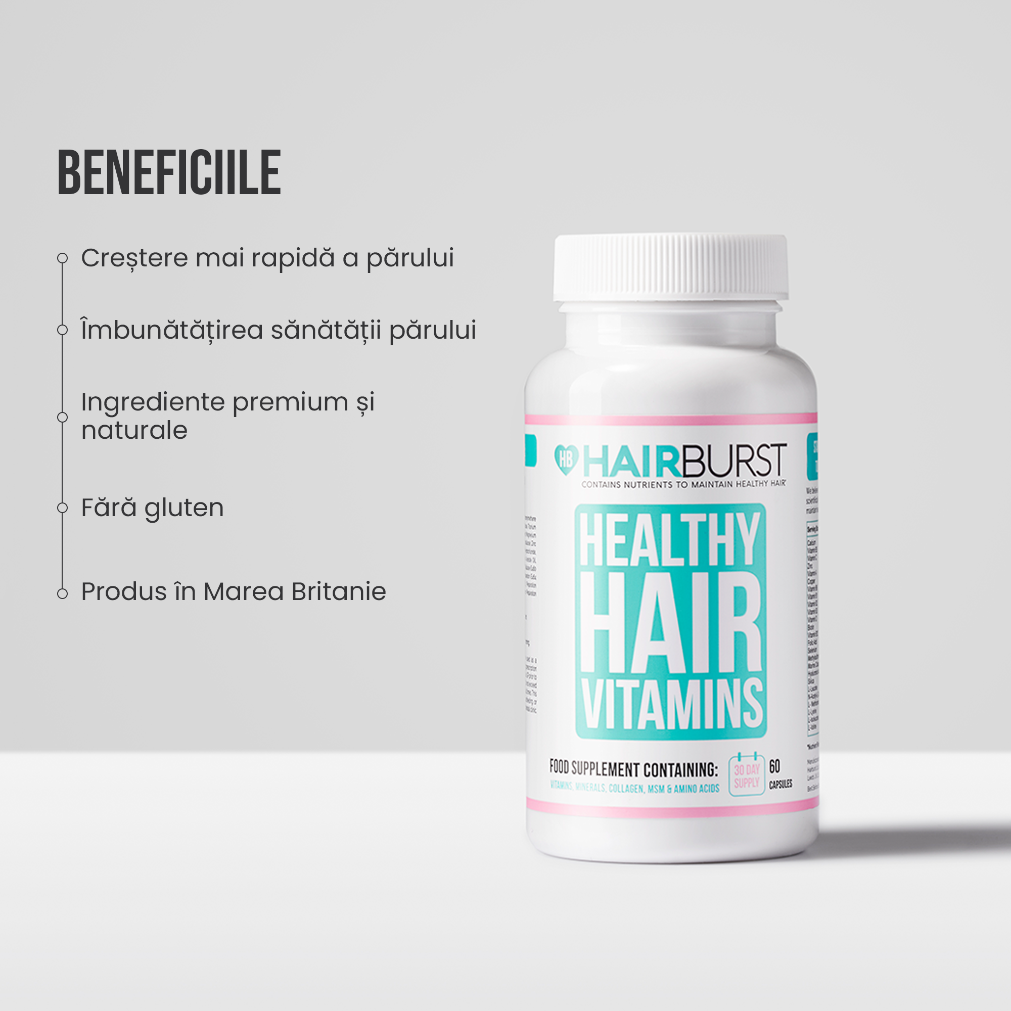 Vitamine pentru păr sănătos Subscripție 3 Luni