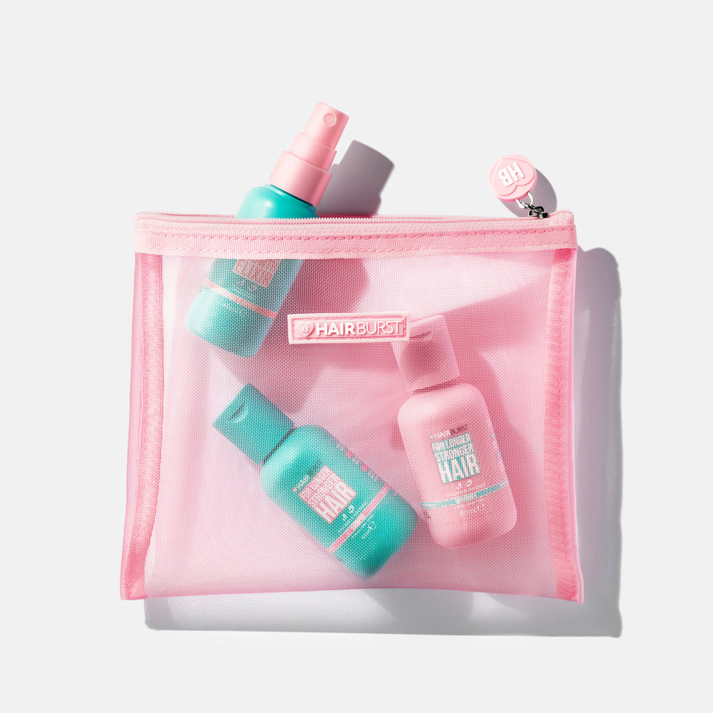 Trusă roz pentru cosmetice